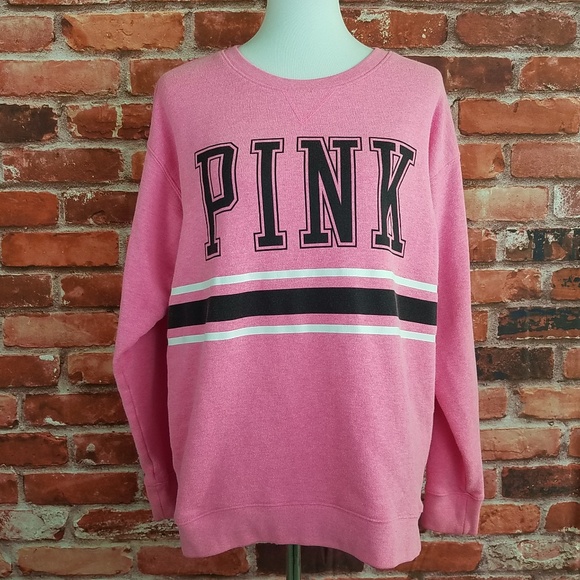 PINK Victoria's Secret Tops - VS PINK logo oversized sweatshirt